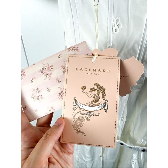 NWT LaceMade "I Flipped" Corset Dress in White Size XS $119 - Picture 7 of 16